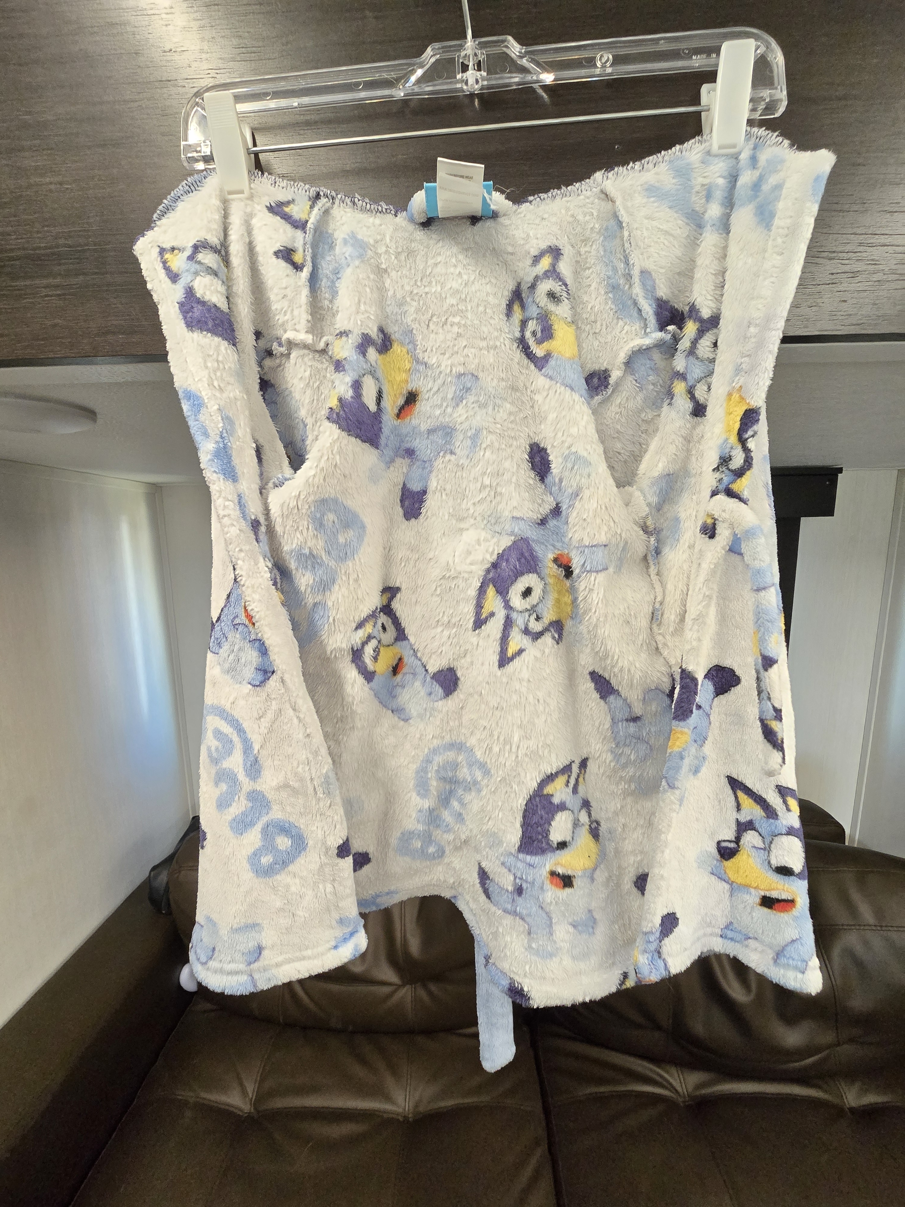 Bluey Cartoon Plush Hooded Robe